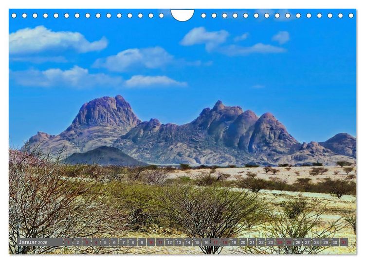 Produktbild: Namibia &ndash; Faszination Damaraland und Spitzkoppe (Wandkalender 2026 DIN A4 quer), CALVENDO Monatskalender