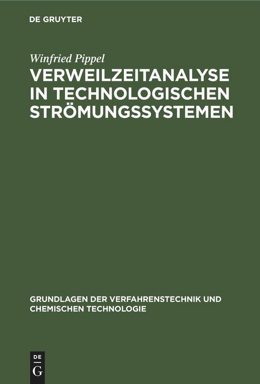 Produktbild: Verweilzeitanalyse in technologischen Str&ouml;mungssystemen