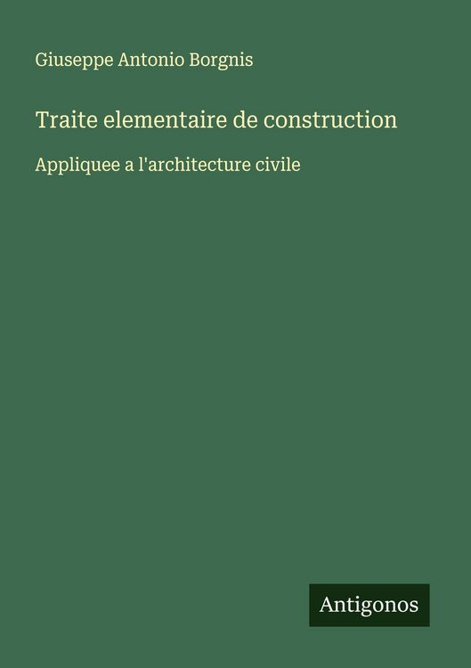 Produktbild: Traite elementaire de construction