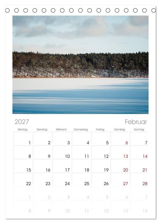 Produktbild: Tischplaner 2027 - Lychen - zwischen Wald und Seen (A5 Tischkalender zum Aufstellen) CALVENDO