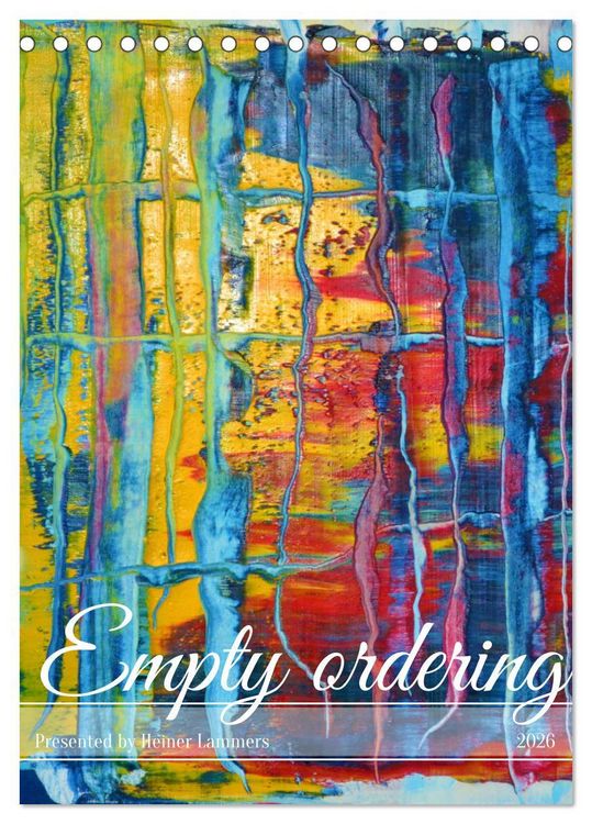 Produktbild: Empty ordering (Desk Calendar 2026 DIN A5 portrait), CALVENDO 12 Month DeskCalendar