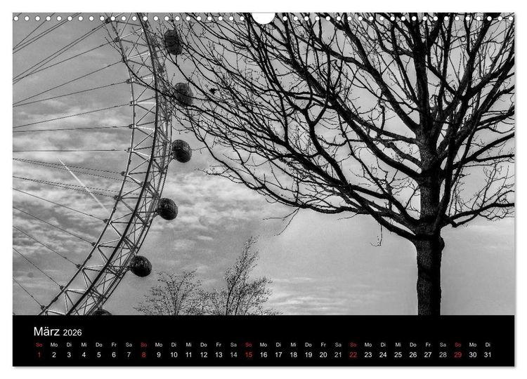 Produktbild: Unterwegs in London (Wandkalender 2026 DIN A3 quer), CALVENDO Monatskalender