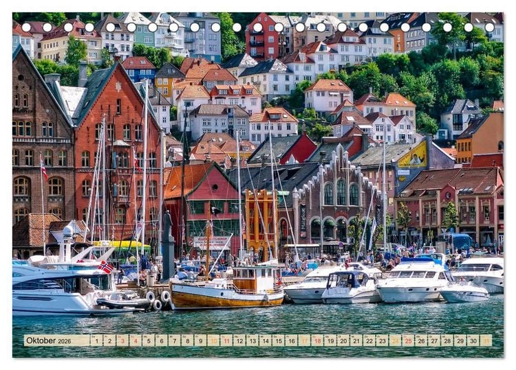 Produktbild: Sch&ouml;ne H&auml;fen zwischen Island und Barbados (Tischkalender 2026 DIN A5 quer), CALVENDO Monatskalender