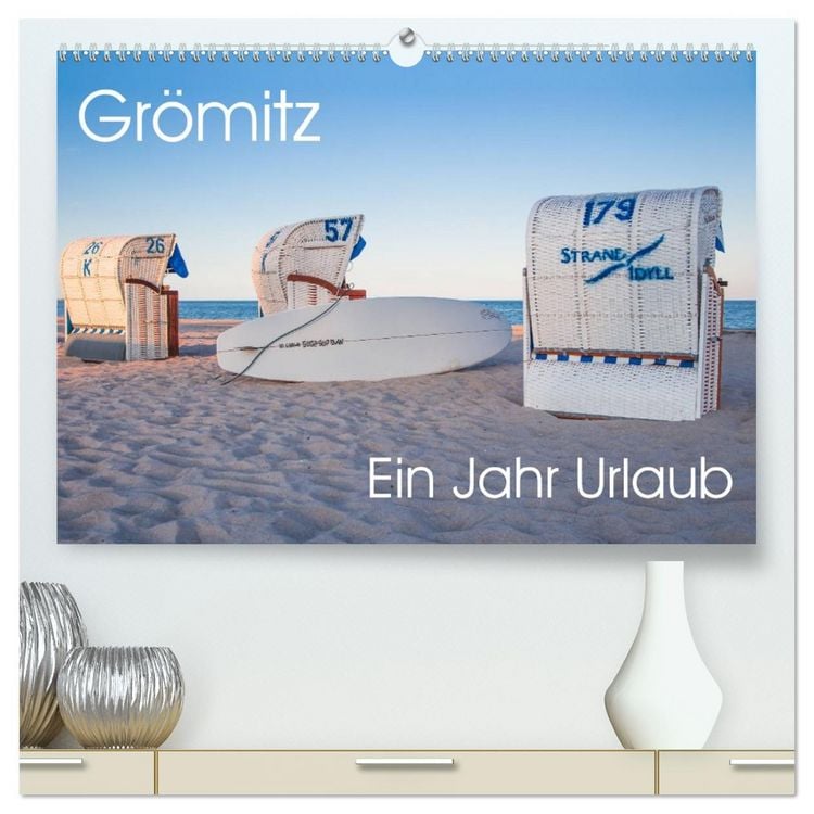 Produktbild: Gr&ouml;mitz - Ein Jahr Urlaub (hochwertiger Premium Wandkalender 2026 DIN A2 quer), Kunstdruck in Hochglanz