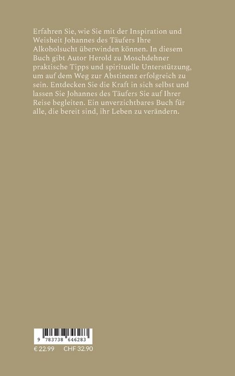 Produktbild: Johannes der T&auml;ufer wird Deine Alkoholsucht tilgen!