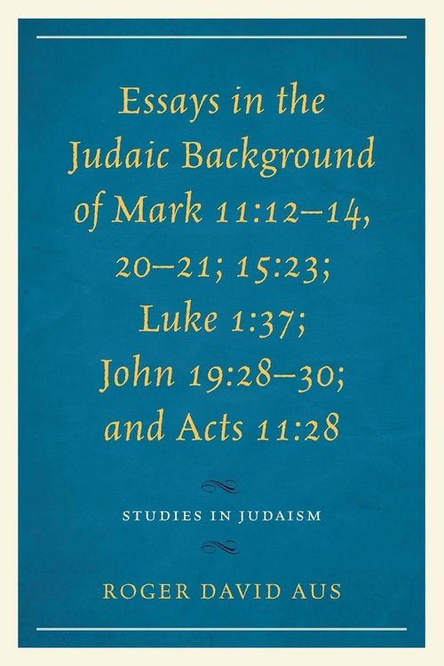 Produktbild: Essays in the Judaic Background of Mark 11