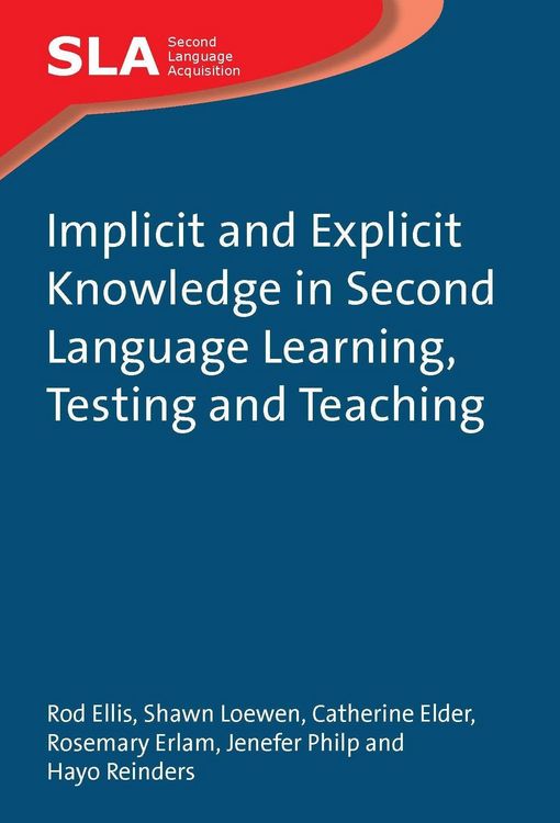 Produktbild: Implicit and Explicit Knowledge in Second Language Learning, Testing and Teaching