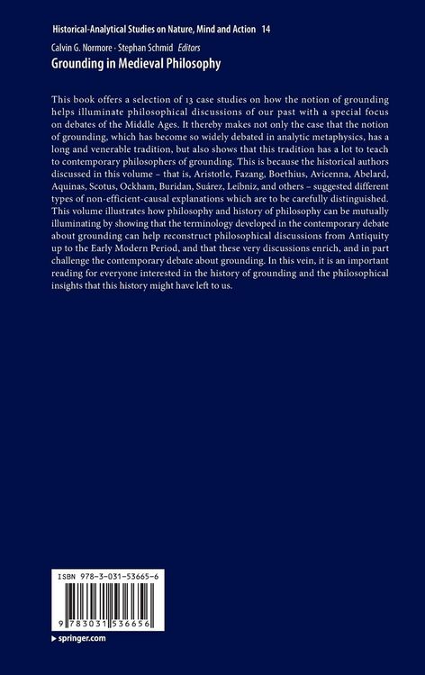 Produktbild: Grounding in Medieval Philosophy