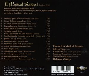 Produktbild: Dowland:A Musicall Banquet