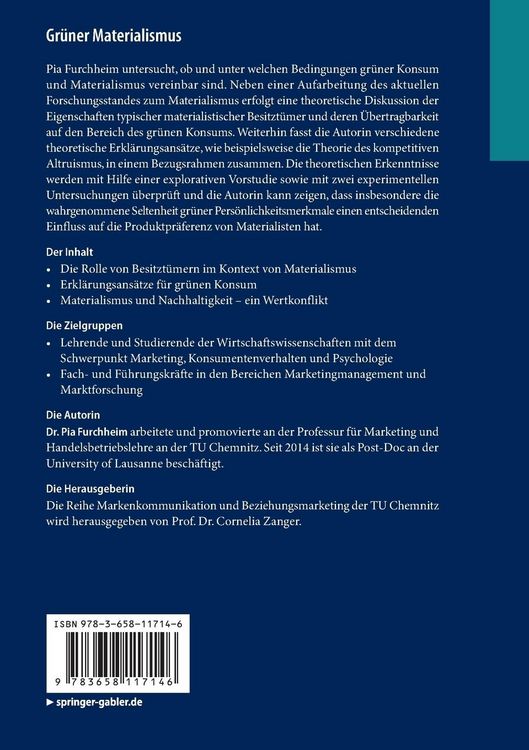 Produktbild: Gr&uuml;ner Materialismus