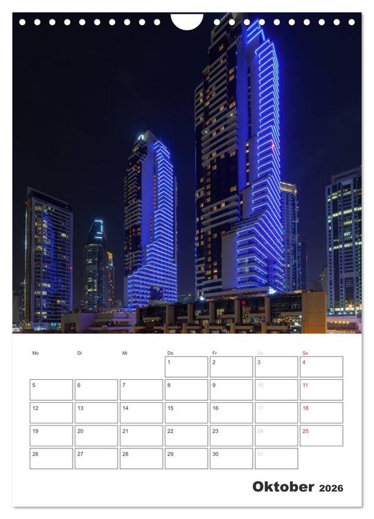 Produktbild: Vertical Dubai 2026 (Wandkalender 2026 DIN A4 hoch), CALVENDO Monatskalender