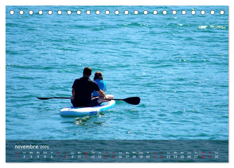 Produktbild: Plaisirs nautiques (Calendrier de bureau 2026 DIN A5 vertical), CALVENDO calendrier mensuel