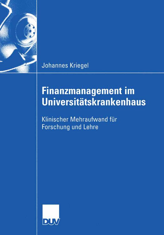 Produktbild: Finanzmanagement im Universit&auml;tskrankenhaus