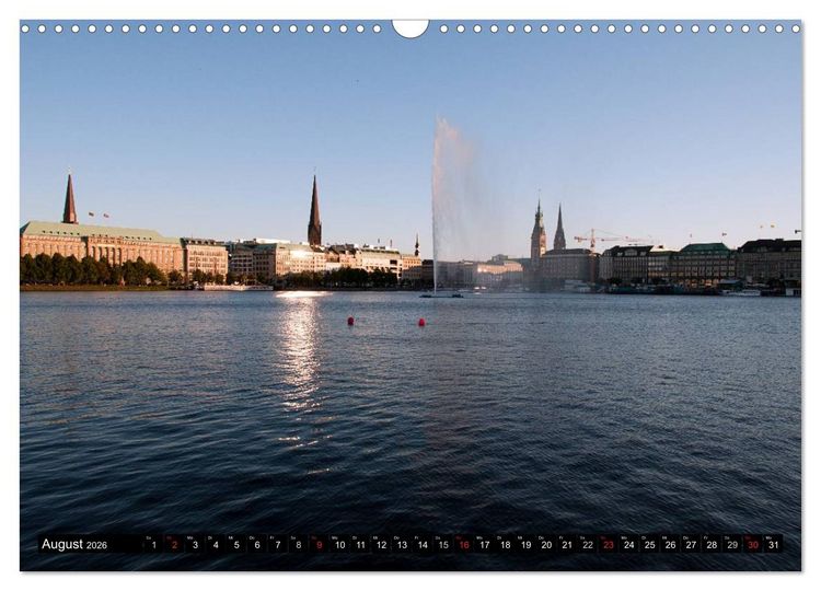 Produktbild: Hamburg - Alster (Wandkalender 2026 DIN A3 quer), CALVENDO Monatskalender