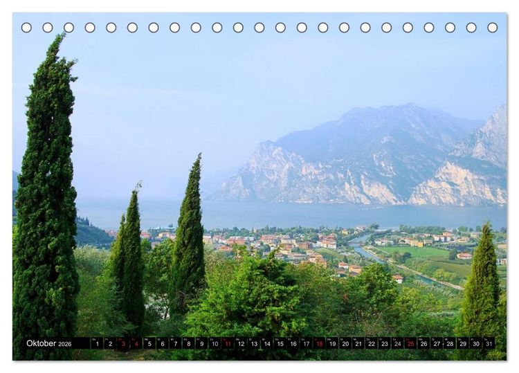 Produktbild: Gardasee (Tischkalender 2026 DIN A5 quer), CALVENDO Monatskalender