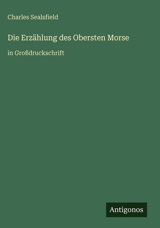 Produktbild: Die Erz&auml;hlung des Obersten Morse