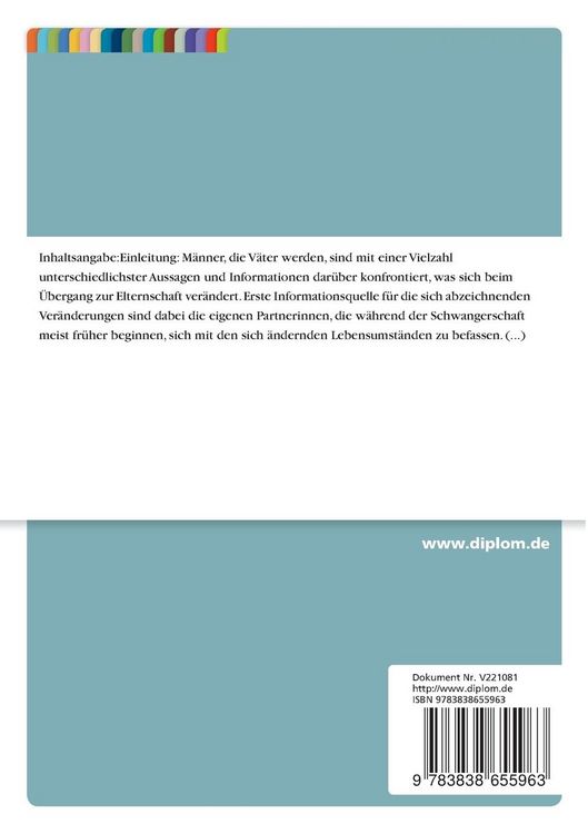 Produktbild: &Uuml;bergang zur Vaterschaft: Pers&ouml;nliche Nische, Belastung und protektive Faktoren
