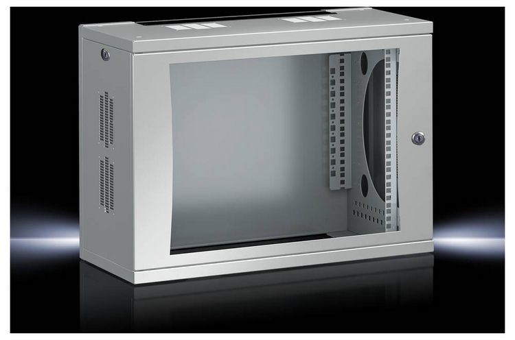 Produktbild: Rittal 7507.010 19 Zoll Netzwerkschrank (B x H x T) 600 x 492 x 400 mm 9 HE Lichtgrau (RAL 7035)