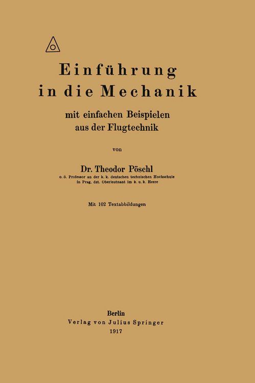 Produktbild: Einf&uuml;hrung in die Mechanik mit einfachen Beispielen aus der Flugtechnik