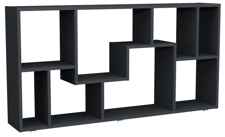Produktbild: Holz Stand Regal Raumteiler B&uuml;cherregal Lanisa L