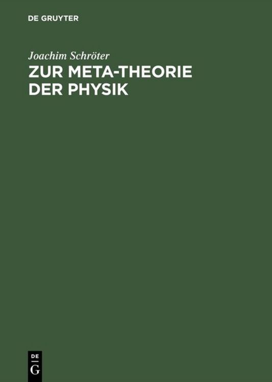 Produktbild: Zur Meta-Theorie der Physik