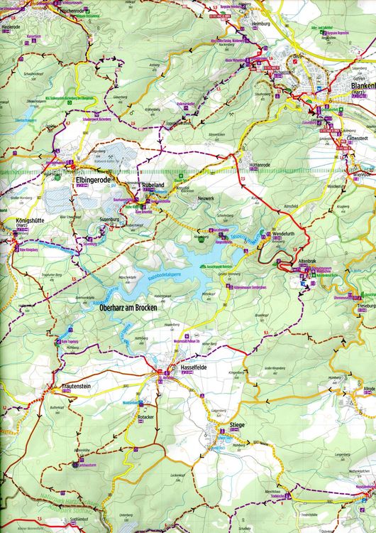 Produktbild: Radkarte Harz 1:75.000 (RK-SAA05)