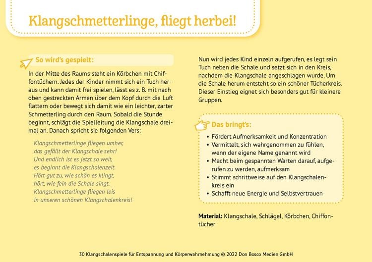 Produktbild: 30 Klangschalenspiele f&uuml;r Entspannung und K&ouml;rperwahrnehmung