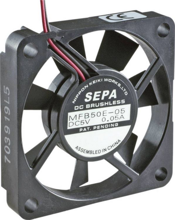 Produktbild: SEPA MFB50E05 Axiall&uuml;fter 5 V/DC 10.1 m&sup3;/h (L x B x H) 50 x 50 x 10mm