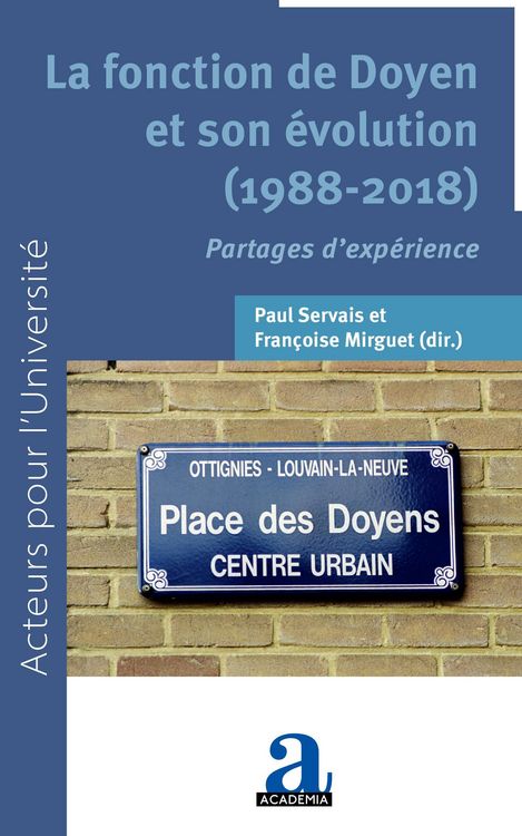 Produktbild: La fonction de Doyen et son &eacute;volution (1988-2018)