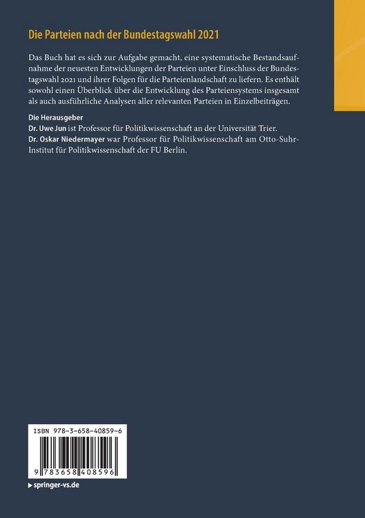 Produktbild: Die Parteien nach der Bundestagswahl 2021
