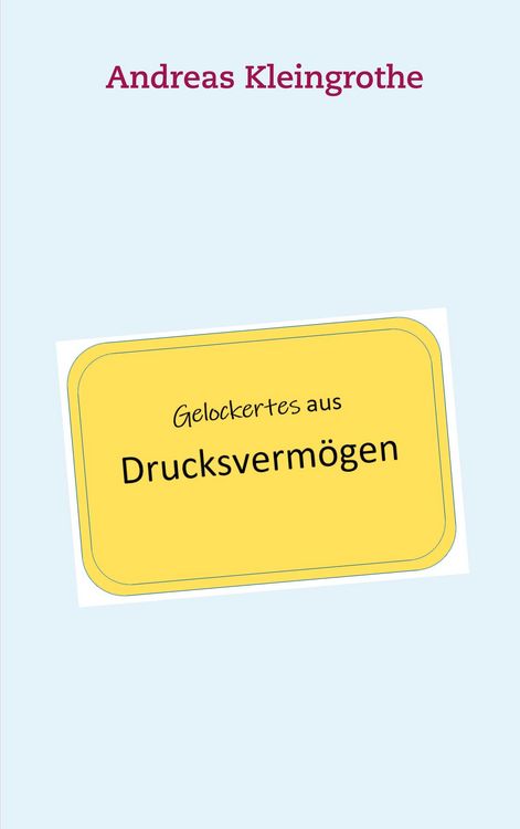 Produktbild: Gelockertes aus Drucksverm&ouml;gen