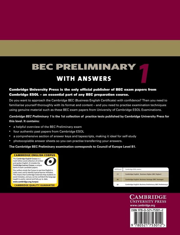 Produktbild: Cambridge BEC Preliminary