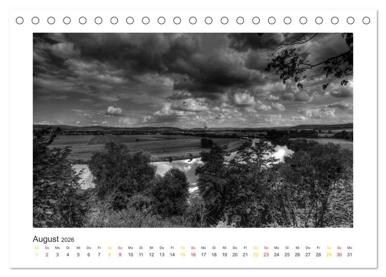Produktbild: Weserbergland Impressionen (Tischkalender 2026 DIN A5 quer), CALVENDO Monatskalender