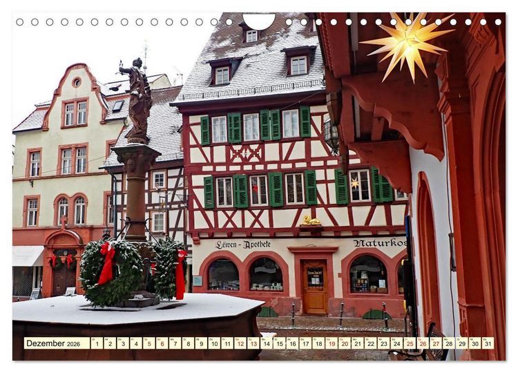 Produktbild: Weinheim im Laufe der Jahreszeiten (Wandkalender 2026 DIN A4 quer), CALVENDO Monatskalender