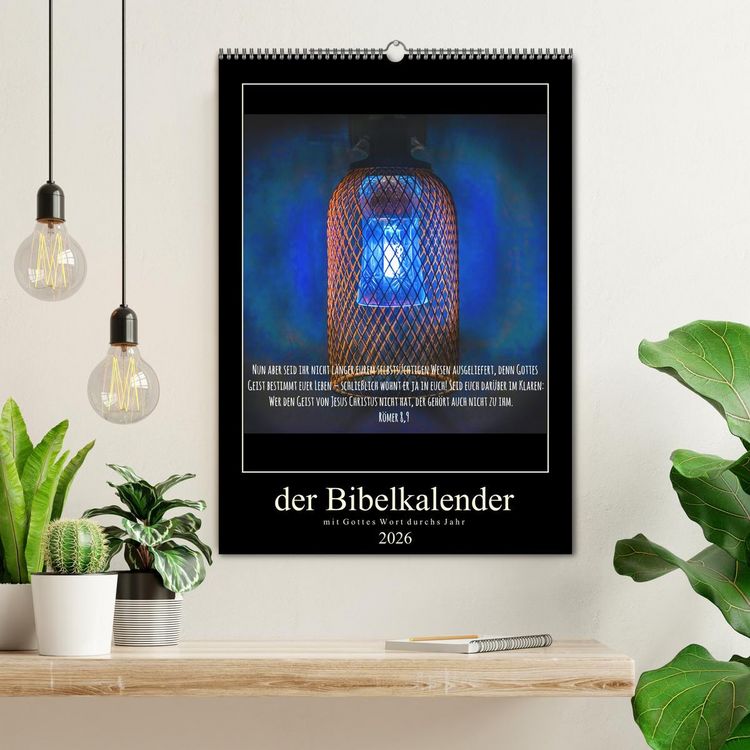Produktbild: Der Bibelkalender - mit Gottes Wort durchs Jahr (Wandkalender 2026 DIN A2 hoch), CALVENDO Monatskalender