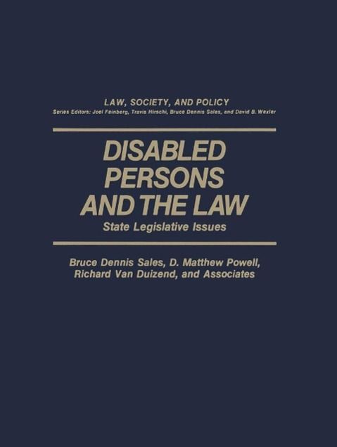 Produktbild: Disabled Persons and the Law