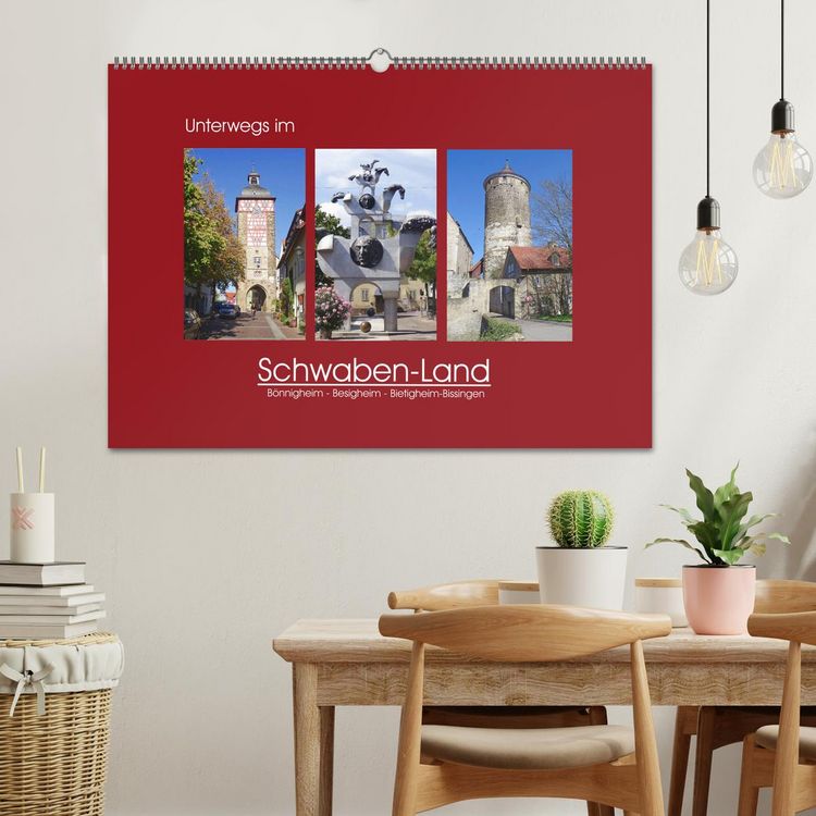 Produktbild: Unterwegs im Schwaben-Land (Wandkalender 2026 DIN A2 quer), CALVENDO Monatskalender