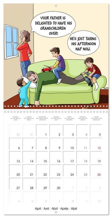 Produktbild: OK, Boomer - Cartoons (Wall Calendar 2026 12 &times; 12 Inch) CALVENDO 12 Month Wall Calendar