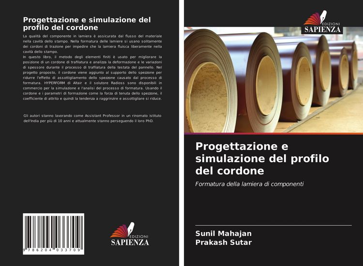 Produktbild: Progettazione e simulazione del profilo del cordone