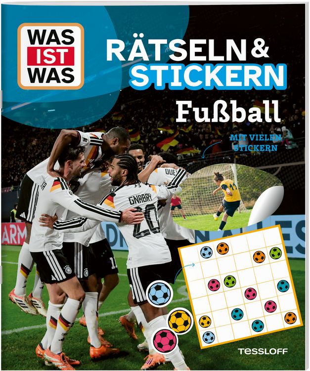 Produktbild: WAS IST WAS R&auml;tseln und Stickern: Fu&szlig;ball