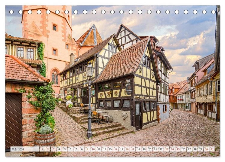 Produktbild: Michelstadt Impressionen (Tischkalender 2026 DIN A5 quer), CALVENDO Monatskalender