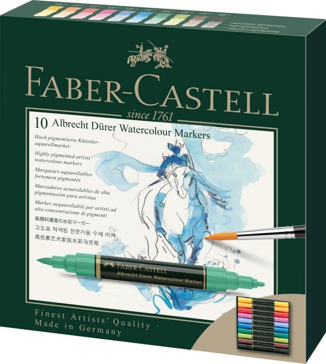 Produktbild: Faber-Castell Aquarellmarker Albrecht D&uuml;rer, 10er Set
