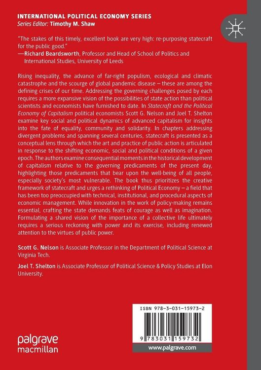 Produktbild: Statecraft and the Political Economy of Capitalism