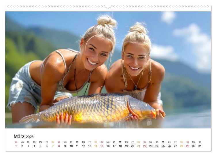 Produktbild: Hei&szlig; auf Karpfen (Wandkalender 2026 DIN A2 quer), CALVENDO Monatskalender