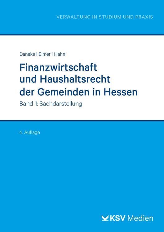 Produktbild: Finanzwirtschaft und Haushaltsrecht der Gemeinden in Hessen