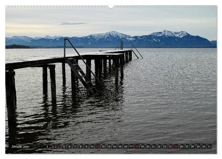 Produktbild: Stille Tage am Chiemsee (Wandkalender 2026 DIN A2 quer), CALVENDO Monatskalender