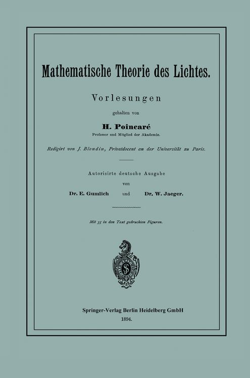 Produktbild: Mathematische Theorie des Lichtes