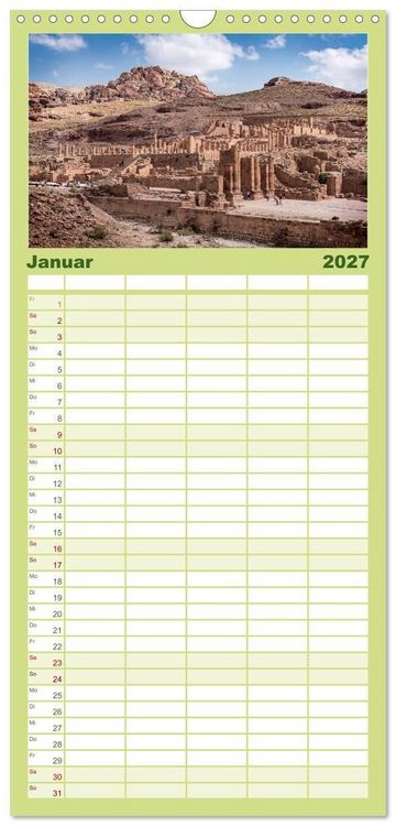 Produktbild: Familienplaner 2027 - Petra Impressionen mit 5 Spalten (Wandkalender, 21 x 45 cm) CALVENDO