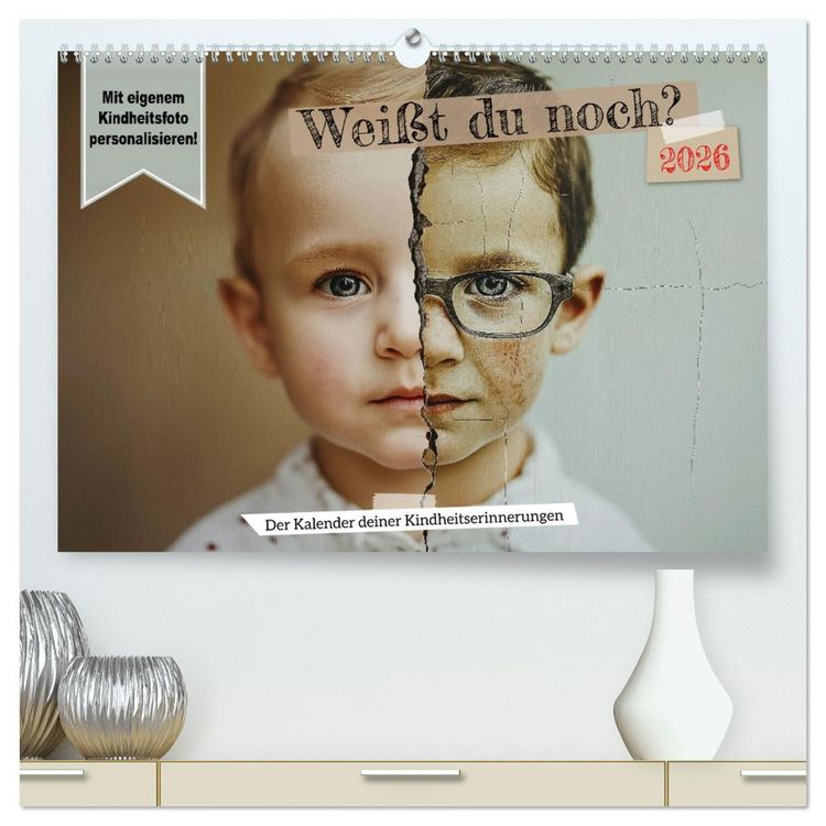 Produktbild: Wei&szlig;t du noch? Der Kalender deiner Kindheitserinnerungen. (hochwertiger Premium Wandkalender 2026 DIN A2 quer), Kunstdruck in Hochglanz
