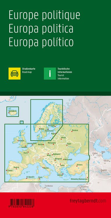 Produktbild: Europa politisch 1 : 3 500 000. Autokarte